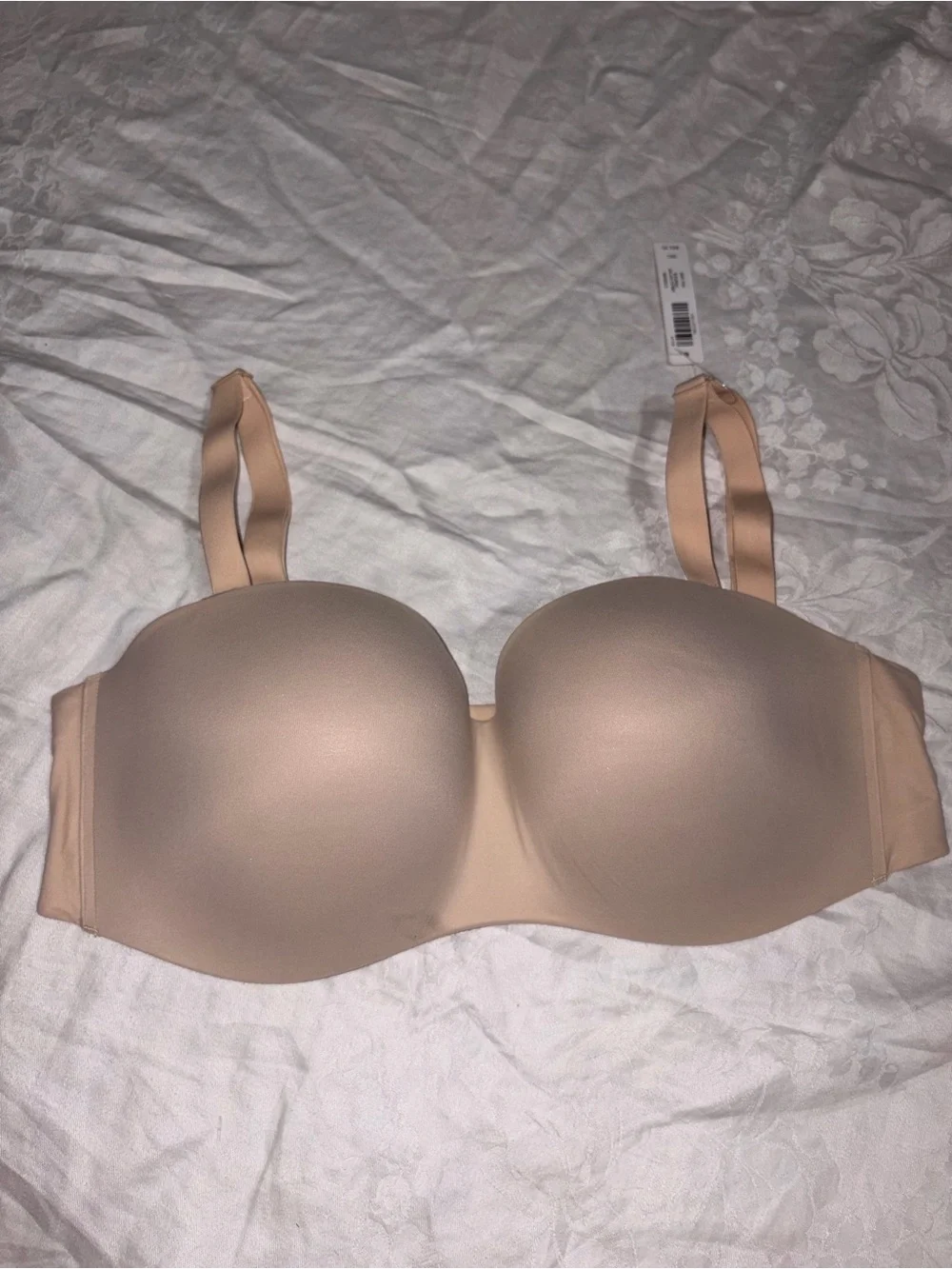 NWT Soma Enbliss stay put Strapless Bra in Pale Sand Tan Size 38C